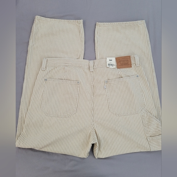 Levi's Premium DAD UTILITY PANTS Jeans Striped/ Size 32x30 - Picture 3 of 15